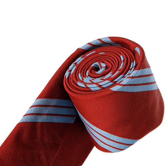 MATTABISCH ORANGE RED CLASSIC TIE | MENS - Picture 3 of 4
